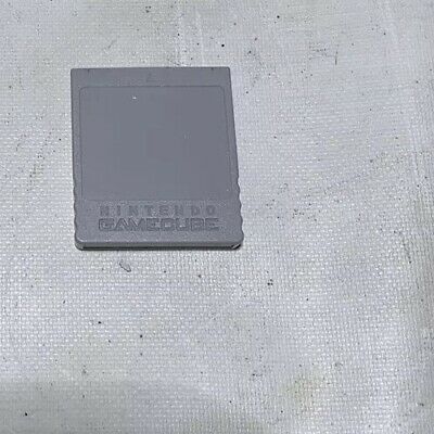 Genuine Nintendo Memory Card For GameCube 59 Blocks Official Grey Wii Compatible