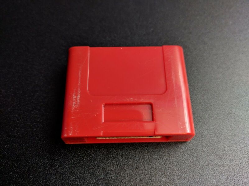 Naki Red Nintendo 64 N64 Controller Pak Pack memory card good condition