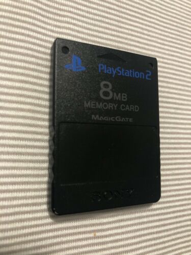 Sony PlayStation 2 Genuine Magic Gate Memory Card 8MB PS2 SCPH-10020 Black