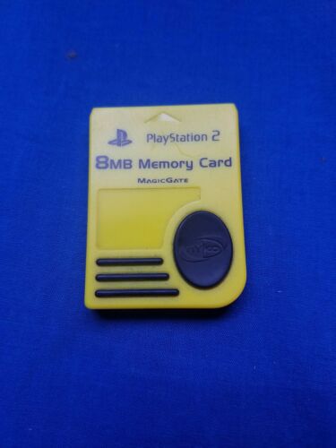 Sony Playstation 2 PS2 Memory Card Magic Gate 8MB Yellow