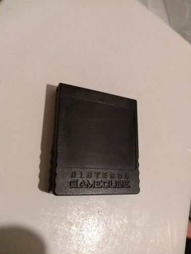 Black GameCube Memory Card 251 DOL-014 OEM SUPER SMASH DOUBLE DASH  PRELOADED