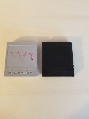 Gamecube memory card lot of 2
