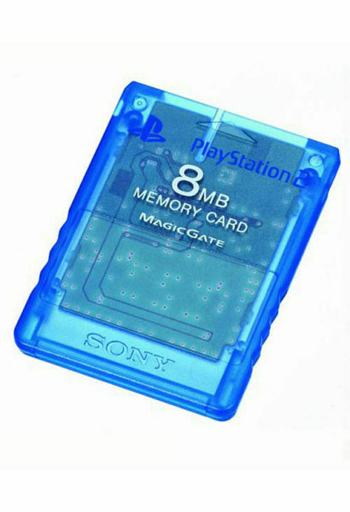 OEM Blue PlayStation PS2 8 MB Memory Card Authentic