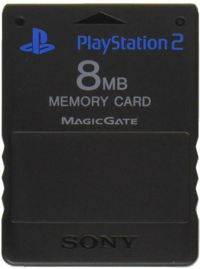 Sony 8MB Memory Card PlayStation2 PS2 SCPH-10020 *Used* TESTED