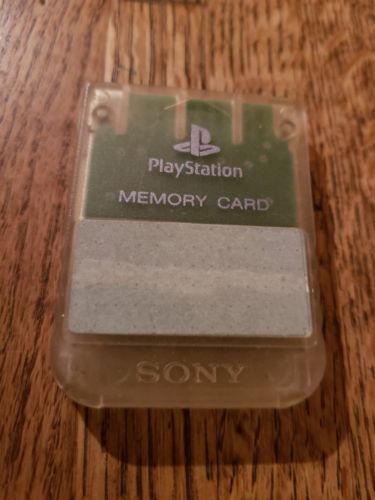 Playstation 1 PS1: Official Sony Memory Card Clear SCPH-1020