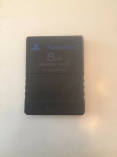 Genuine Black 8MB Playstation 2 Ps2 Used Memory Card