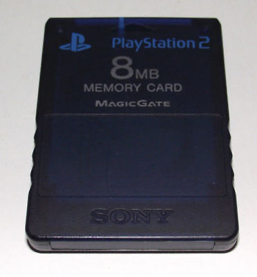 Playstation 2 (PS2) 8 MB Memory Card MagicGate Sony - Black Color -  HOT!