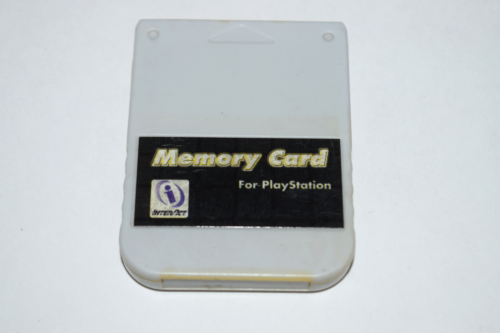 Memory Card Light Gray by InterAct for Playstation PS1 Console Video Game System