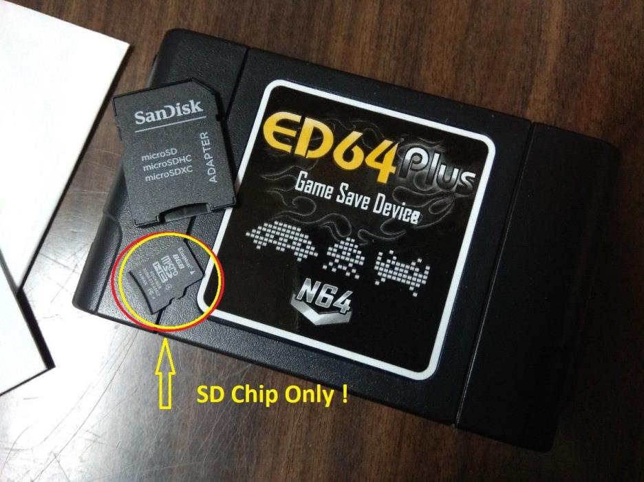Loaded SD card for ED64