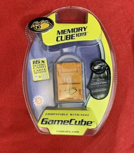 Mad Catz 16X 1019 Block Memory Card Gamecube Brand New Sealed.