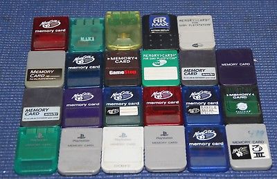 Sony PlayStation 1 Memory Cards - LOT OF 23 CARDS - Memory cards for PS1