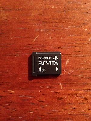 Official PlayStation PS Vita 4GB Memory Card (Mint Condition) - Ship in 1-Day