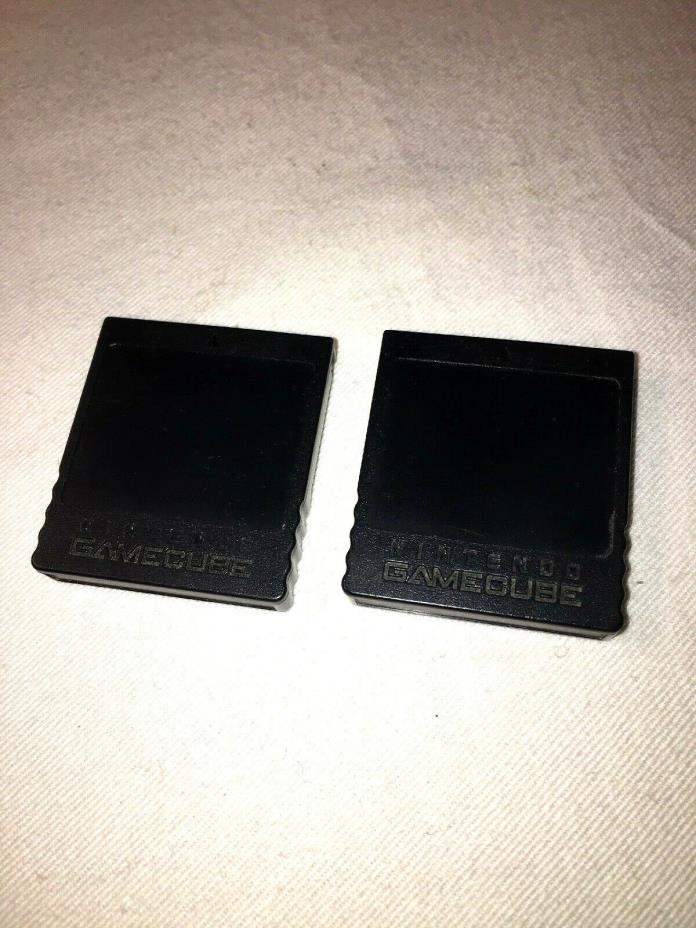 2 Ninendo Gamecube Dol-014 Memory Cards
