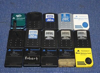 Sony PlayStation 2 Memory Cards - LOT OF 15 CARDS - Memory cards for PS2