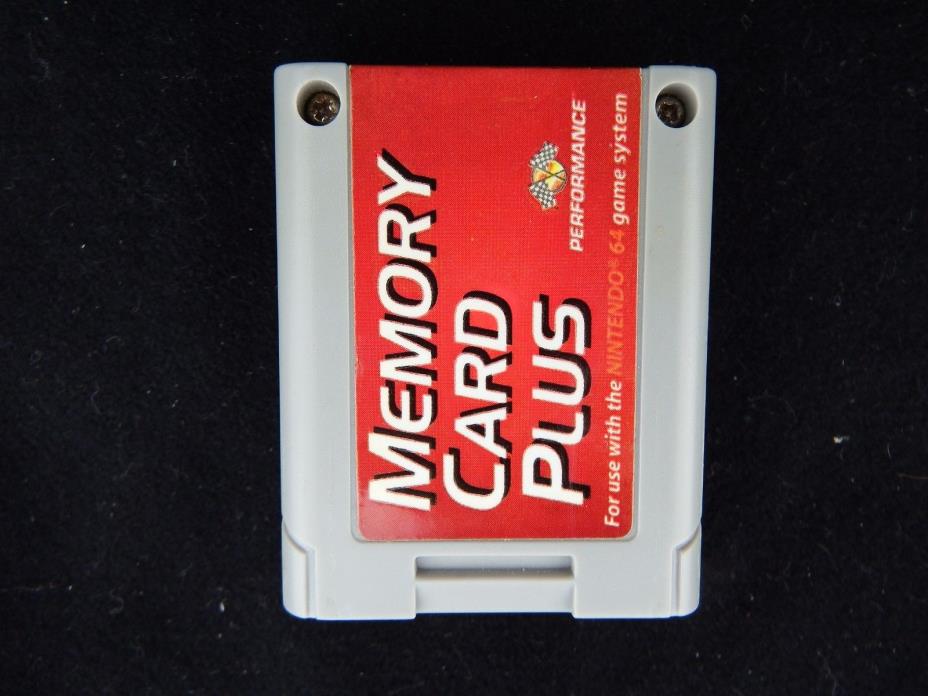 Controller Memory Card Plus Pak Nintendo 64 Tested N64 Performance
