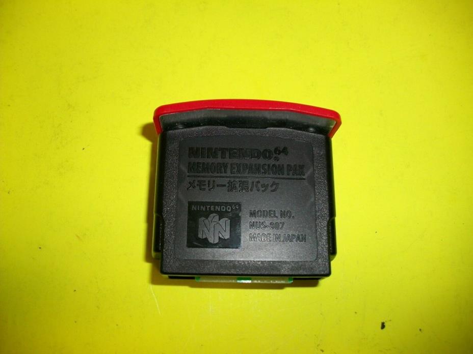 OEM Nintendo 64 N64 Authentic Red Video Game Expansion Pack Park Ram Memory Unit