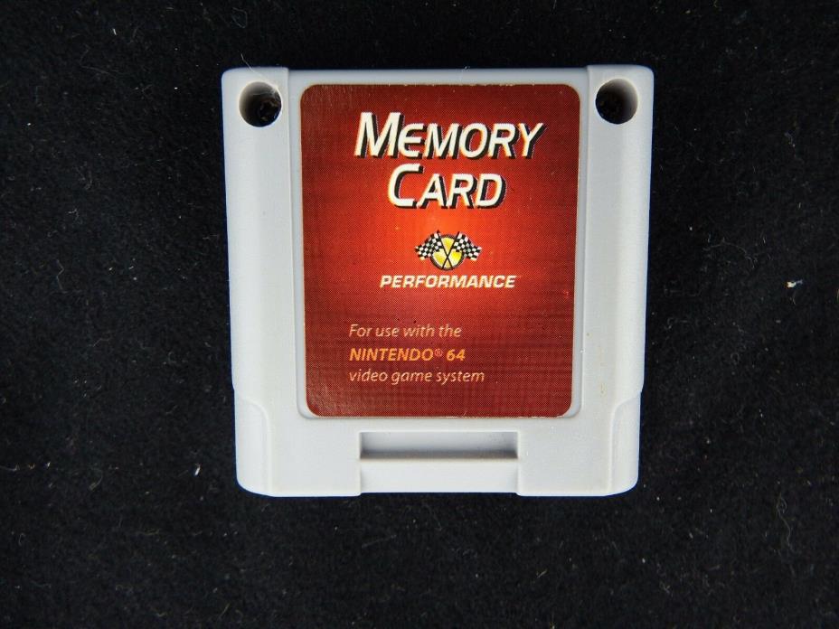 Controller Memory Card Pak Nintendo 64 Tested N64 Performance