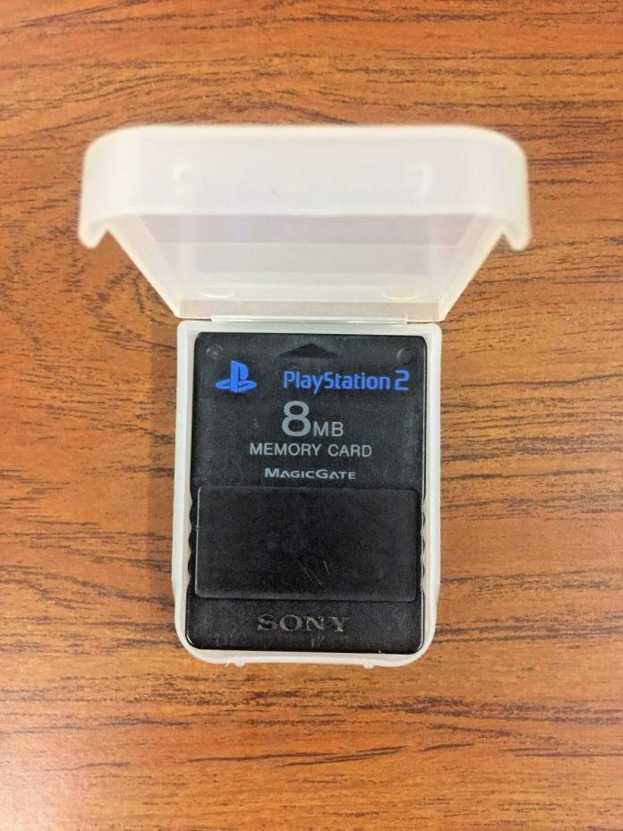 Sony SCPH-10020 Playstation 2 PS2 8MB Memory Card With Case