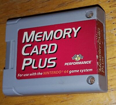 Performance Memory Card Plus Nintendo 64 N64 Storage P-375A More Space