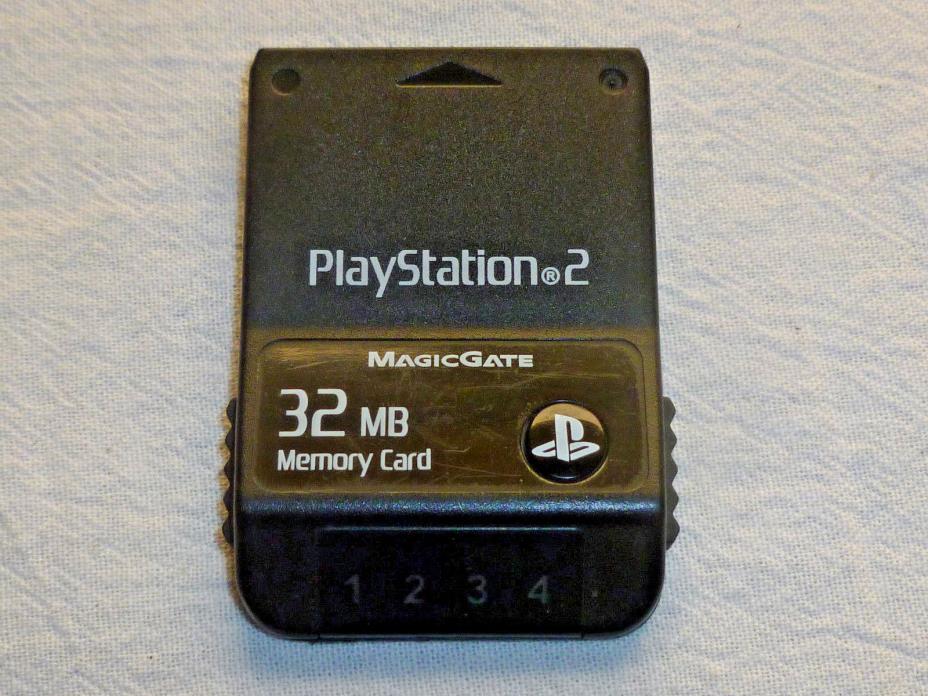 Official PS2 PlayStation 2 MagicGate 32MB Rare Katana Memory Card KT2M-3201