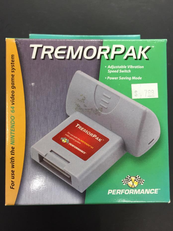 New NIB Nintendo 64 N64 Controller TremorPak Performance Video Game Accessory