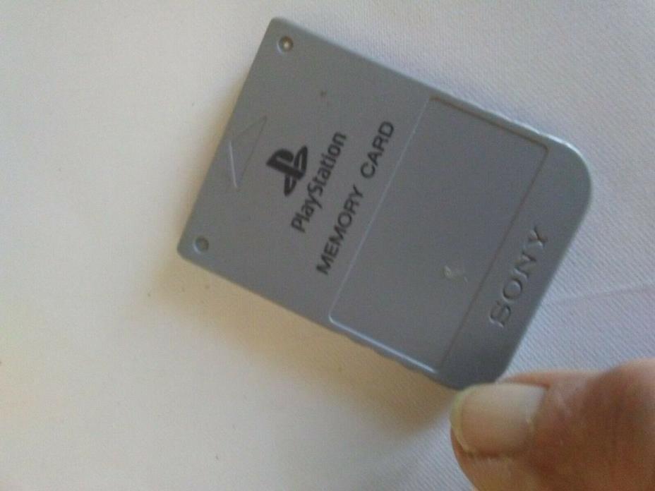 Playstation 1 Official Sony Brand memory card in gray color SEPH-1020