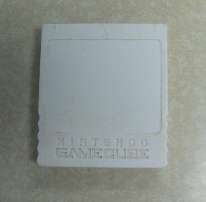 ORIGINAL NINTENDO GAME CUBE MEMORY CARD 1019