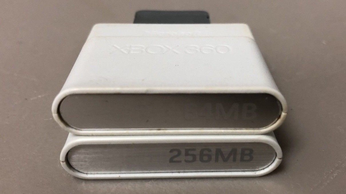2x Xbox 360 Memory Card Lot - 64MB & 256MB