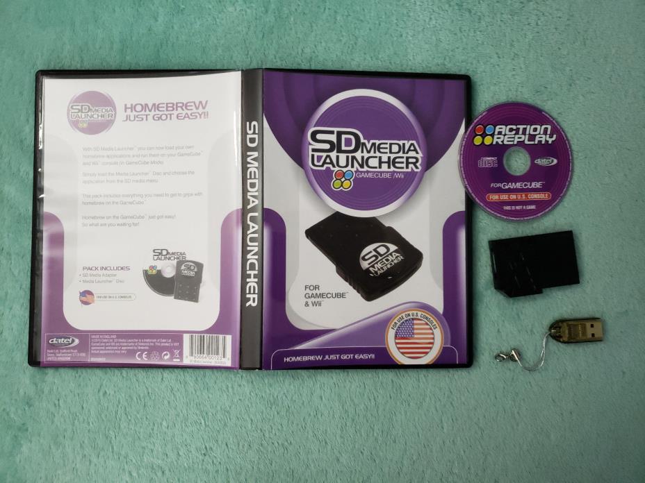 Datel SD Media Launcher/Action Replay PLAY BACKUPS Nintendo GameCube FAST SHIP!!