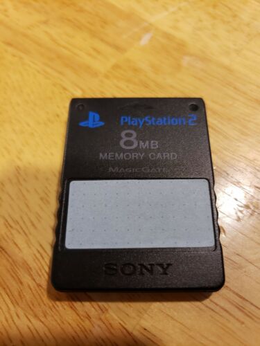 Official OEM Sony Playstation 2 PS2 8MB Magicgate Memory Card SCPH-10020 Black