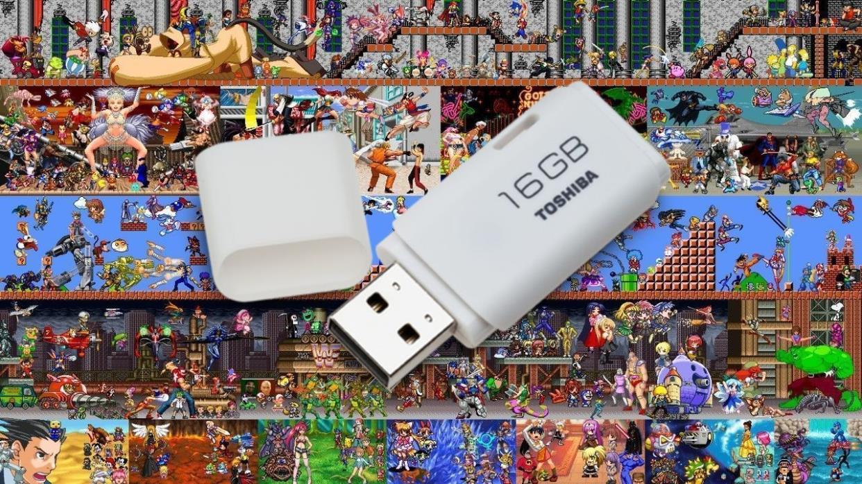 (COMPLETE)Classic Games on 16 GB USB Flash Drive. 10000+ old school retro games!