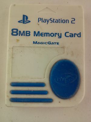 Nyko White 8MB MagicGate Memory Card Sony Playstation 2 PS2 80522