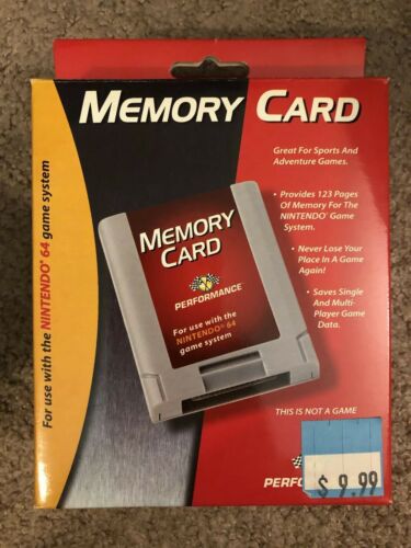 New in Box Performance Memory Card for Nintendo 64 N64