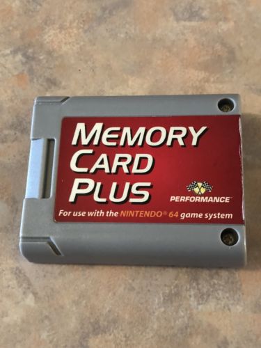 USED- Nintendo 64 N64 Memory Card Plus Performance for Nintendo 64 Game System