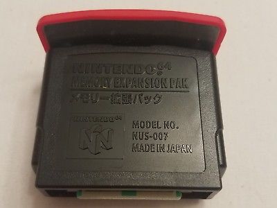 Nintendo 64 N64 Expansion Pack Genuine Original Memory Pak Pack Model NUS-007