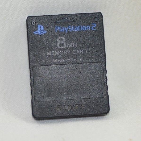 GENUINE SONY PLAYSTATION 2 8MB MEMORY CARD SCPH-10020 BLACK TESTED FREE SHIP