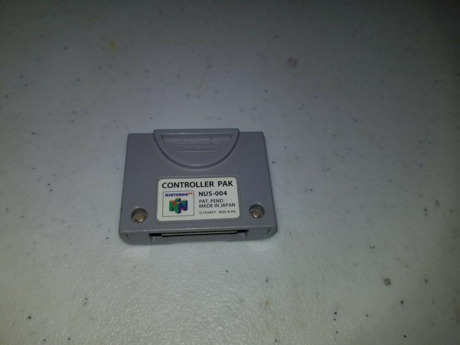 Nintendo 64 N64 Official CONTROLLER PAK Memory Card PACK NUS-004 Authentic