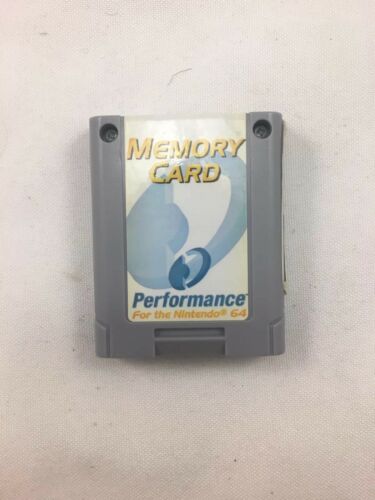 GRAY PERFORMANCE 256K MEMORY CARD CONTROLLER PAK PACK for NINTENDO 64 N64 M