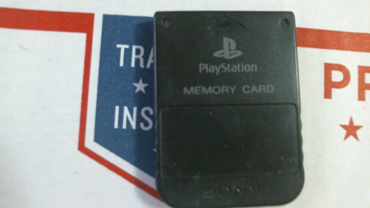 Sony OEM PlayStation Memory Card Black For PlayStation 1 PS1