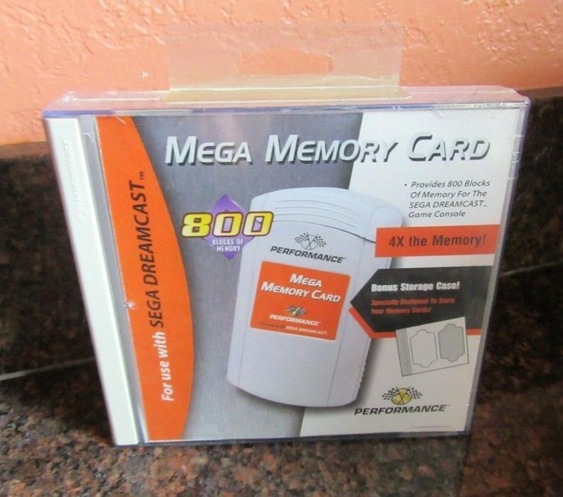 Performance Mega Memory Card for Sega Dreamcast Brand New 800 Blocks of Memory