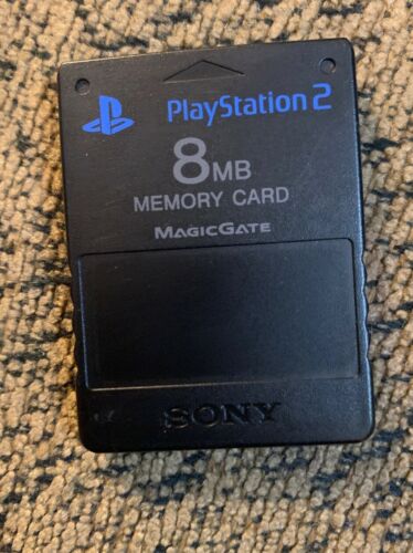 Sony PlayStation 2 PS2 Memory Card 8MB Used Working Condition Tested Authentic