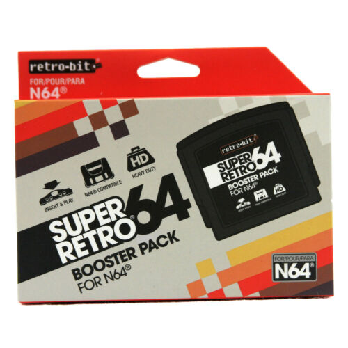 Nintendo 64 - Booster Pack Adapter Retro Bit BLACK (N64 Jumper Pak Adaptor)