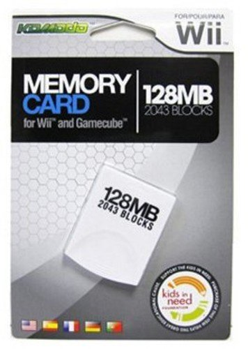 KMD Wii Memory Card - Gamecube Compatible - 128MB - 2043 Blocks
