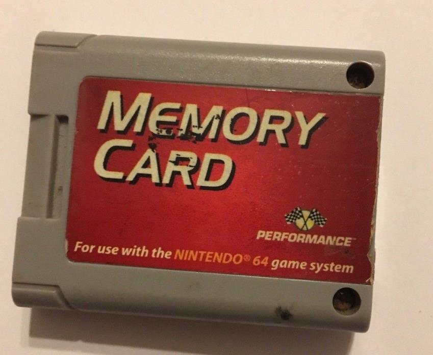 Memory Card P-302 by Performance for Nintendo 64 N64 Console Video Game System