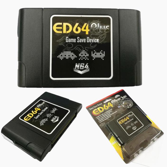 ED64 Plus Game Save Device 8GB SD Card Adapter for N64 Game Cartridge PAL/NTSC