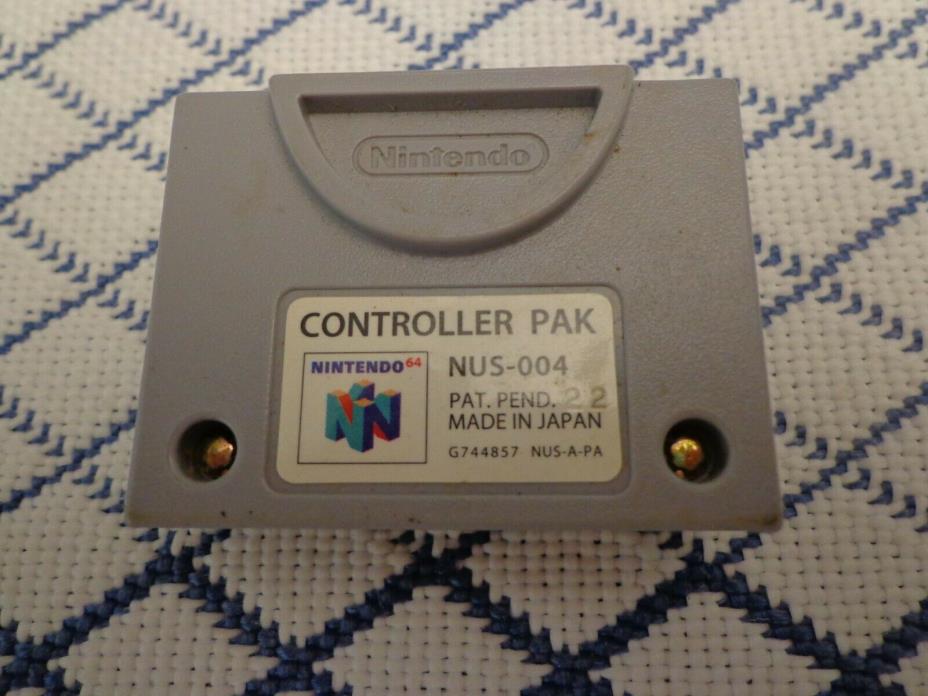 Genuine Gray NUS-004 Controller Pak For Nintendo 64 Free Shipping