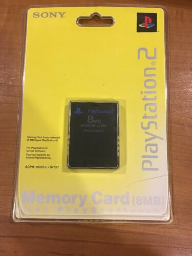 Brand New OEM Official Sony PlayStation 2 8mb Memory Card MagicGate PS2 Black