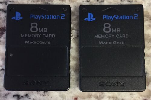 Play Station 2 8MB Memory Card 2 Cards