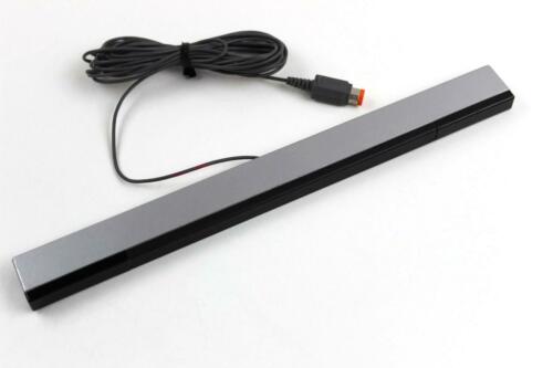 Genuine Official Nintendo Wii RVL-014 Wired Sensor Bar Black Silver Replacement