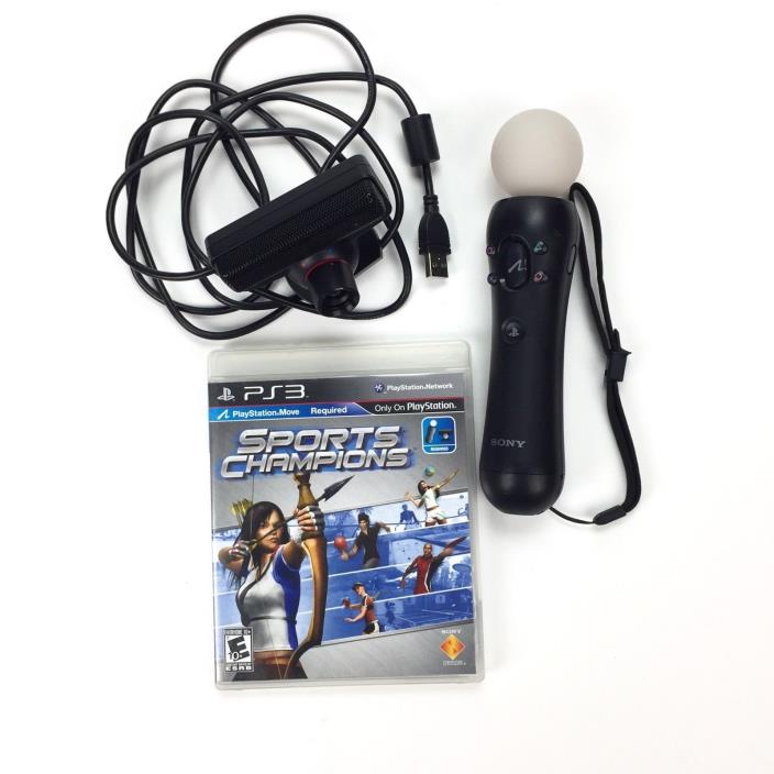Sony PS3 Move Controller, + Eye Camera Sensor, + Sports Champions Game